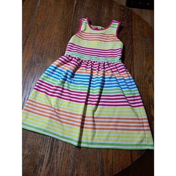 Large 10/12 Faded Glory Waffle Knit Sleeveless Tank Strap Summer Dress Sundress - Picture 1 of 3